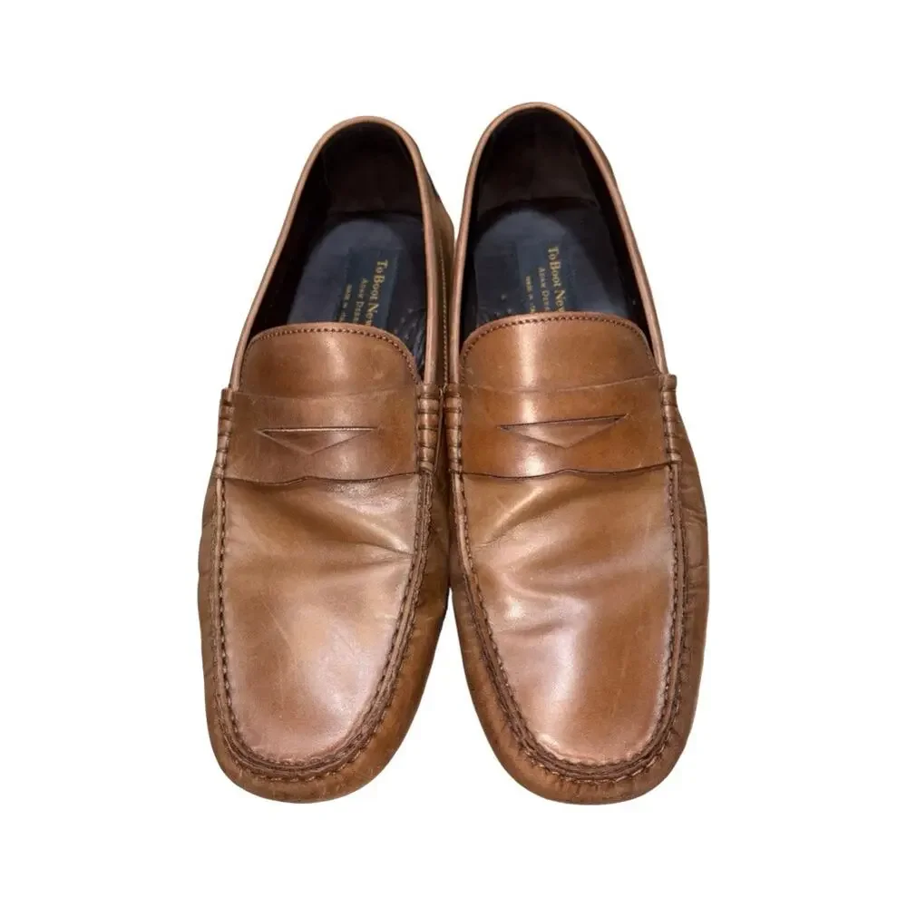 To Boot New York Adam Derrick Brown Leather Penny Loafers   Size: 11